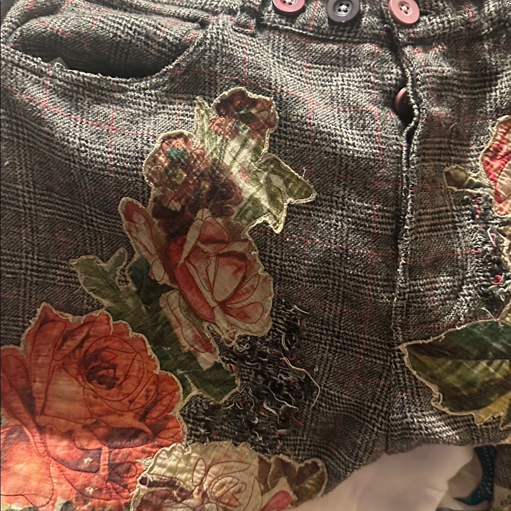 Magnolia Pearl Plaid pants with Red Accents - Picture 7 of 15